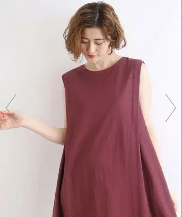 그로브 [접촉 냉감] 어깨 턱 플레어 원피스