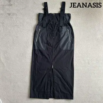 JEANASIS 패치워크 점퍼 스커트