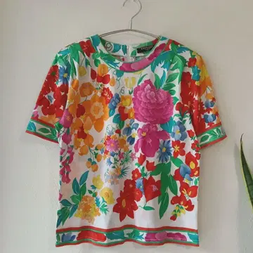LEONARD FASHION 꽃무늬 반팔 티셔츠