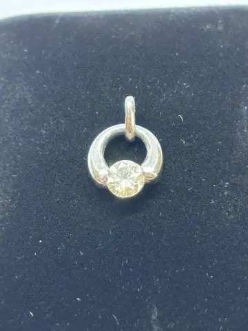 다이아몬드 탑 0.36ct 플라티나 PT 약 1.7g 넥리스 탑