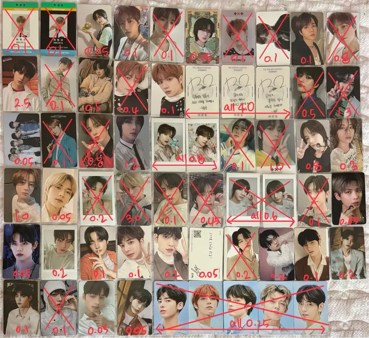 TXT poca yeonjun soobin beomgyu taehyun huening ld moazone broadcast japan mini pola
