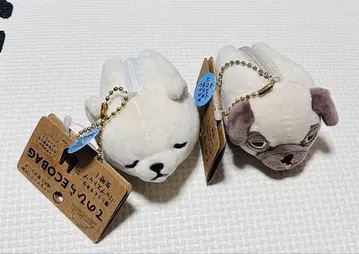 테노히라 ECOBAG 럭키 하나 새상품 2개 에코백 봉제 인형