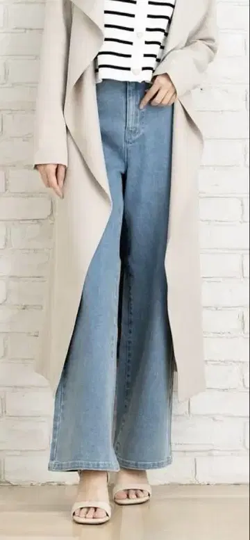 사리아 salire 와이드 데님 S