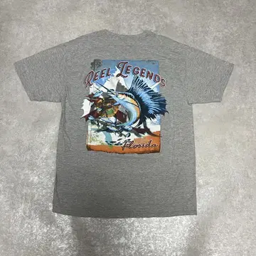 Reel Legends Florida 티셔츠 그레이 마린 블루 L