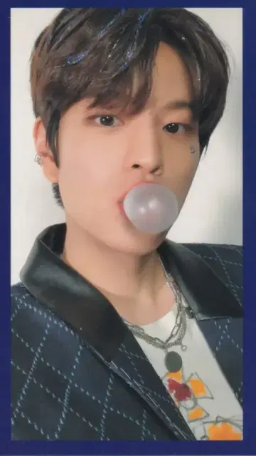 StrayKids Circus Seungmin 트레이딩 카드 파랑 프레임