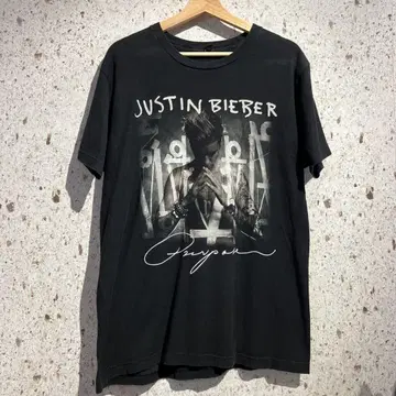 JUSTIN BIEBER PURPOSE TOUR 2015 프린트 티셔츠