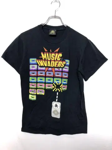 USA제 구제 의류 Music Invaders 카세트 인베이더 티셔츠