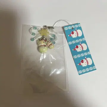 446 헬로키티 크리스마스 마스코트 액세서리 스노우 키링