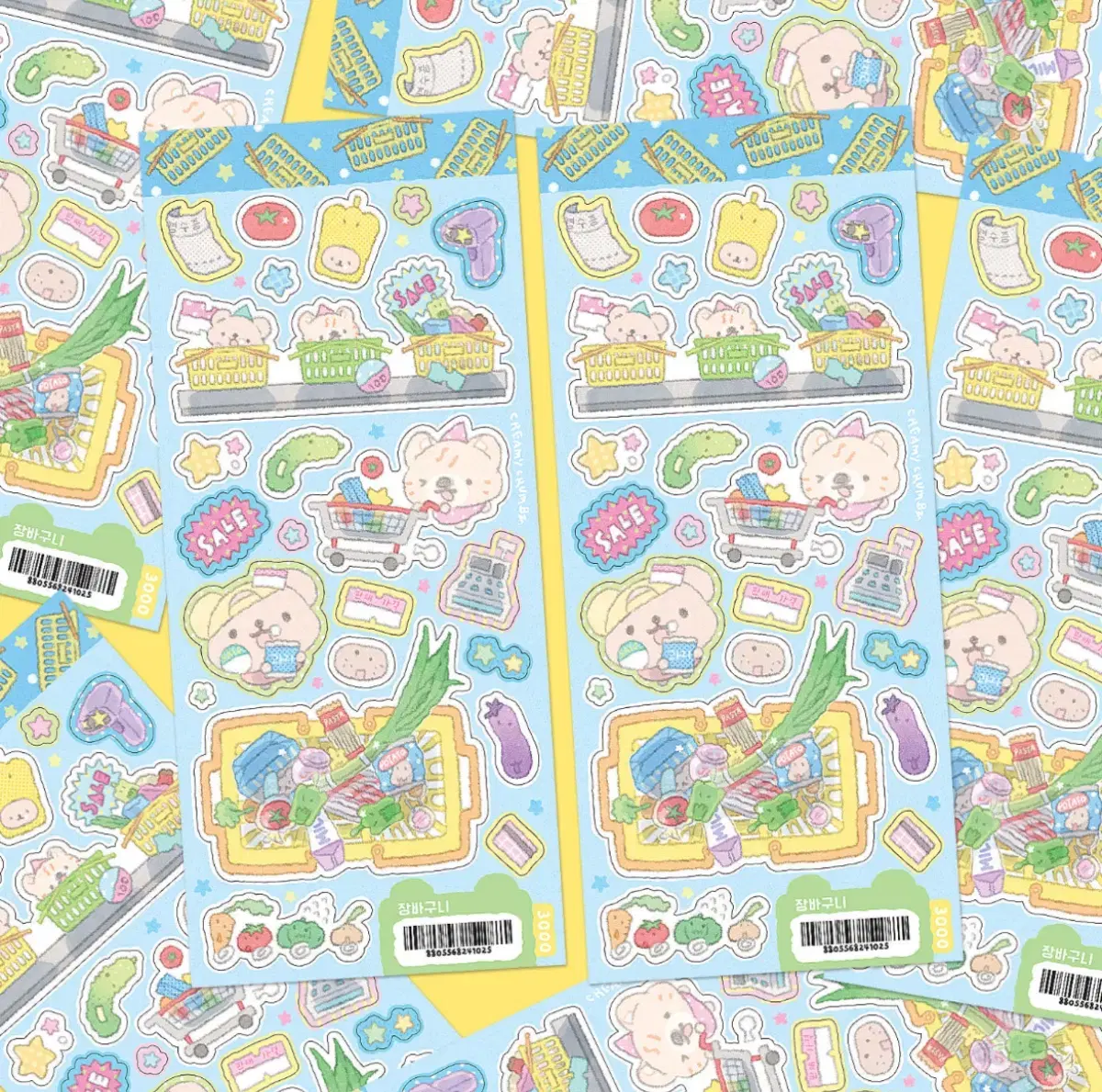 Creamy Crumbs Shopping Cart Sticker