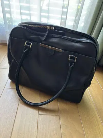 아녜스베 가죽 백 토트백 블랙