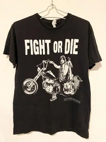 워킹 데드 대릴 FIGHT OR DIE 티셔츠 M 사이즈