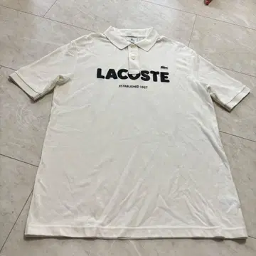LACOSTE LiVE 라코스테 라이브 화이트 피케 셔츠 M