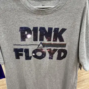 구제 의류 PINK FLOYD 프리즘 밴딩 티셔츠 구제 의류