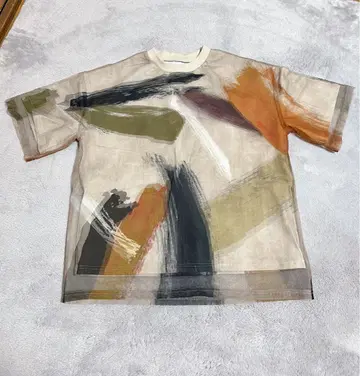 아메리빈티지 Ameri VINTAGE 시스루 아트 프린트 티셔츠