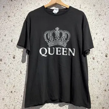 QUEEN 밴드 티셔츠 퀸 락 티셔츠 블랙