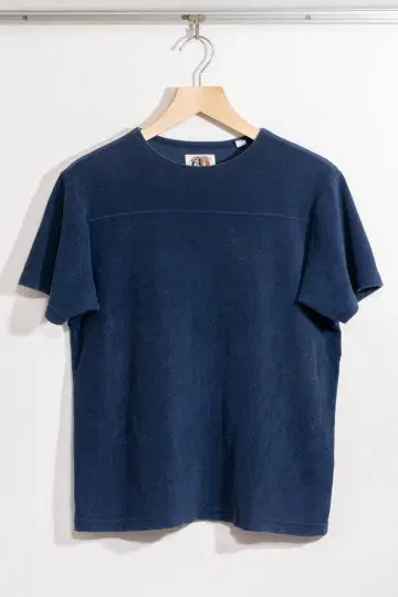 MIGHTY MAC BOATWEAR 파일 원단 타월 원단 네이비 티셔츠