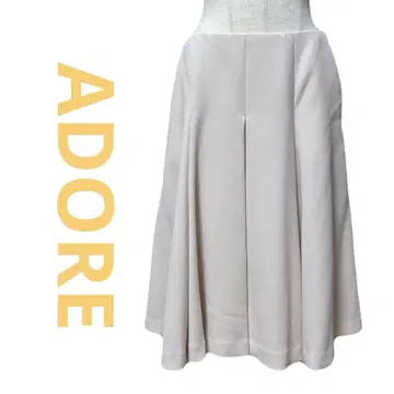 새상품급 ADORE 어도어 플리츠 플레어 스커트 핑크 베이지 36 S