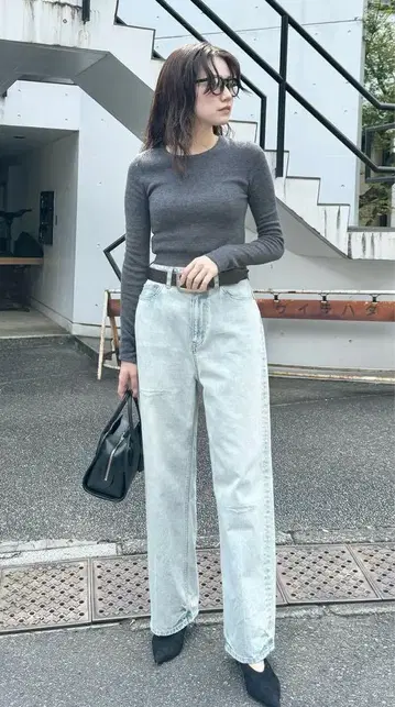 윔 가젯 데미지 데님 팬츠 38