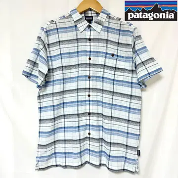 Patagonia A/C 셔츠 체크 무늬 오가닉 코튼 L