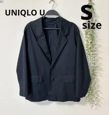 유니클로 U 코튼 블렌드 자켓 네이비 S 사이즈