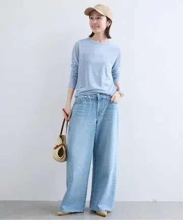 slobe iena 슬라브 천축 크루넥 롱 TEE