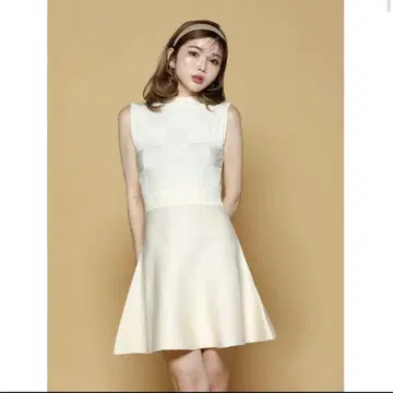 Darich 슬리브리스 미니 원피스 아이보리 FREE-L