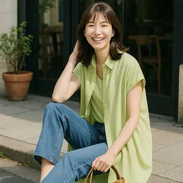 23구 정가 27500엔 셔츠 원피스 벨트 이너 캐미 2way