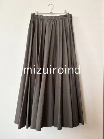 mizuiroind 미즈이로 인드 플레어 개더 롱 스커트