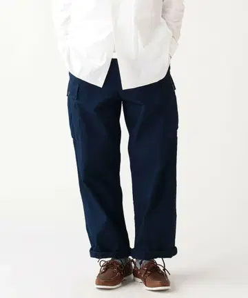 BEAMS+ 인디고 립스탑 6 포켓 밀리터리 트라우저