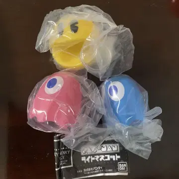 PAC-MAN 팩맨 라이트 마스코트 피규어 3종