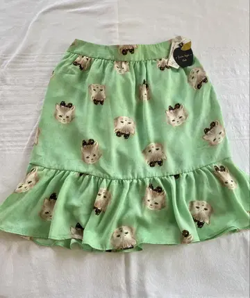 프랑슈리페 택 포함 귀여운 부드러운 고양이 스커트