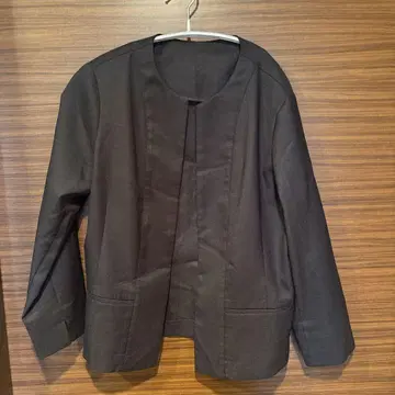 블랙 노카라 자켓