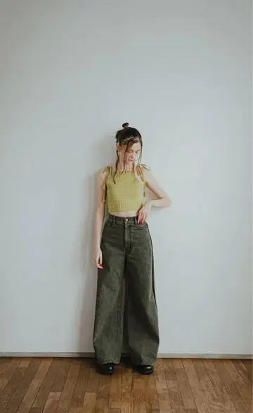 pinue 사이드 라인 데님 팬츠 (BLACK)