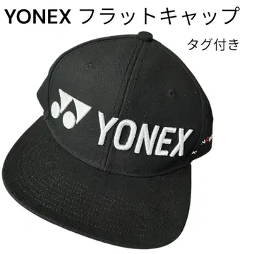 YONEX 플랫 캡 블랙 프리 택 포함 (미사용)