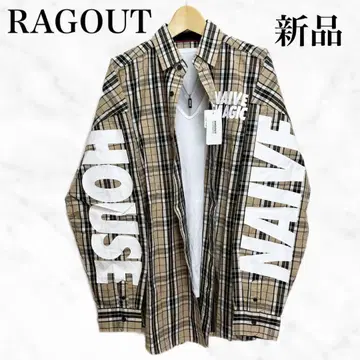 RAGOUT 체크 셔츠 긴팔 셔츠 상의 캐주얼 셔츠