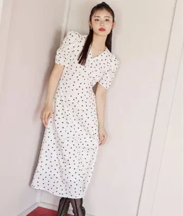 snidel [WEB 한정판] 하트 프린트 원피스