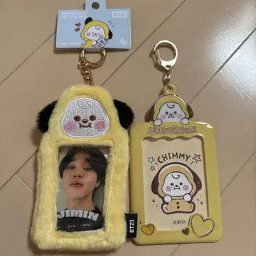 BTS CHIMMY 포토 카드 키링 2개 세트