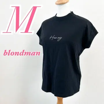 blondman 블랙 반팔 티셔츠 M 사이즈 코튼 캐주얼 코디