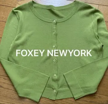 FOXEY NEW YORK 어퍼 스탠다드 가디건 38