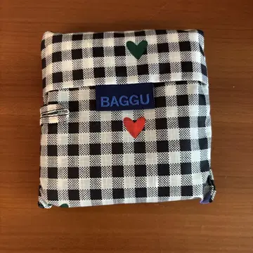 BAGGU 바구 에코백 스탠다드 깅엄 하트 미사용