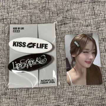 kiss of life 224 everline 아크릴 헤어핀 벨