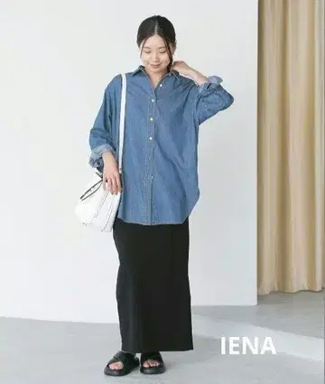 IENA 스트레치 저리 타이트 스커트 블랙