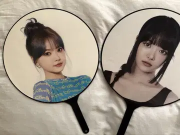 LESSERAFIM 은체 부채 2장 세트 포차코 커버 포함