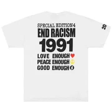 L 사이즈 infinitearchives END RACISM Tee