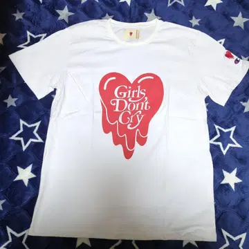 Girls Don't Cry 하트 로고 티셔츠 L