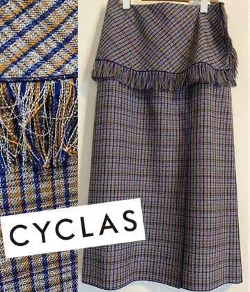 정가 약 7만 엔 새상품급 CYCLAS 시클라스 체크 무늬 스커트