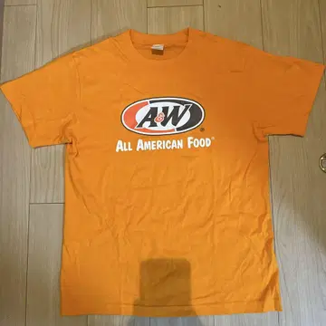 A&W 오렌지 티셔츠 M 사이즈