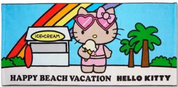 산리오 SANRIO 헬로키티 페이스타월 블루