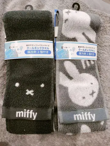 미피 쿨 넥 타월 2개 세트 보냉제 포함 열사병 스포츠 페스티벌