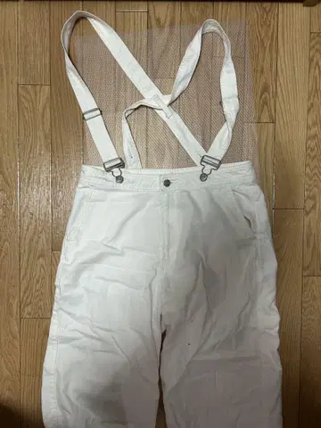 화이트 오버롤 서스펜더 포함